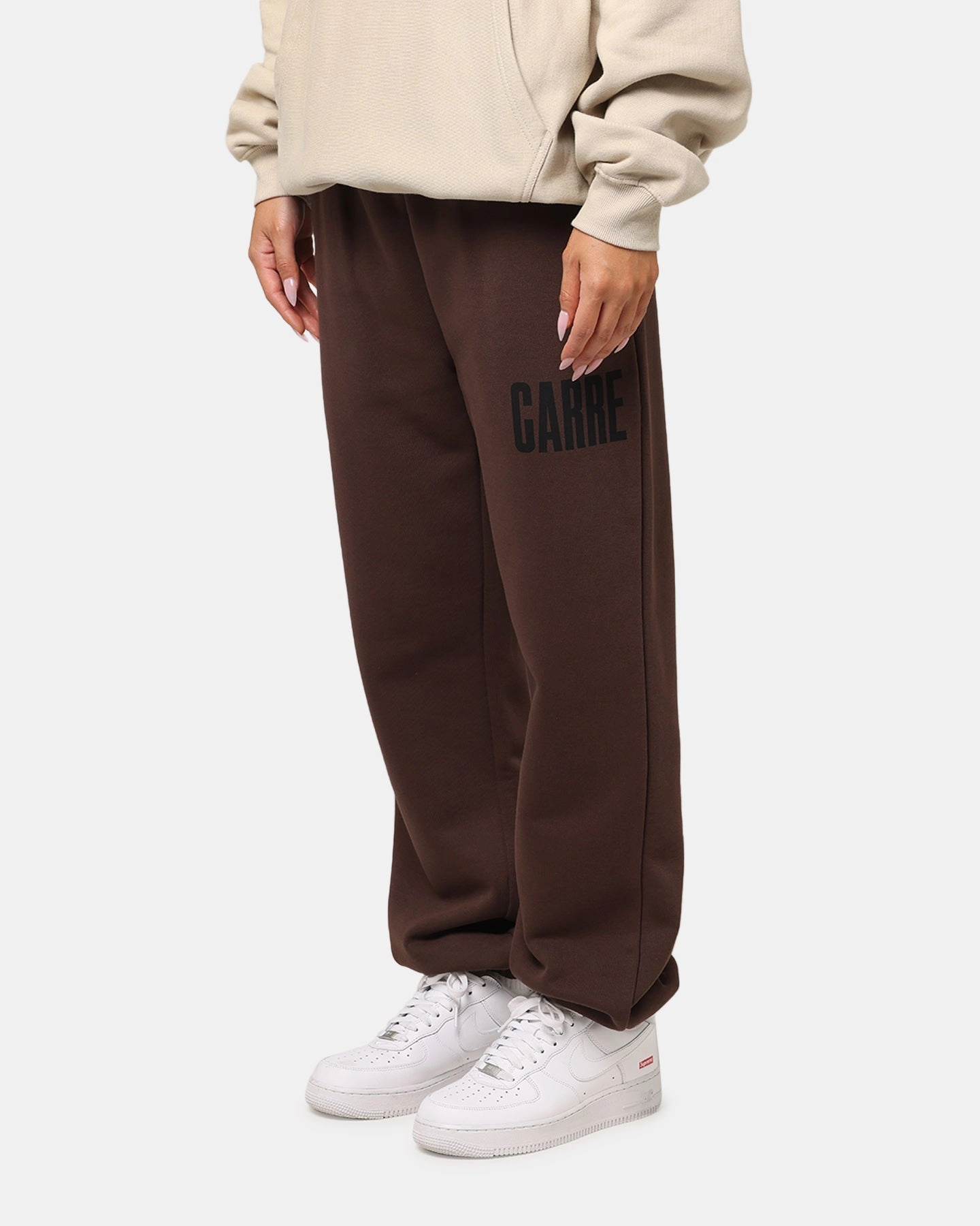 Moisture Lock Technology Athletic Comfort Carre Premium Essentials Track Pant Chocolate