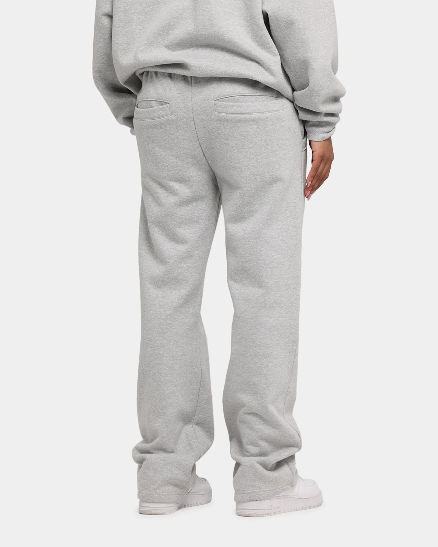 Carre Prestige Script Sweatpants Grey Marle Outdoor Style Tagless Labeling
