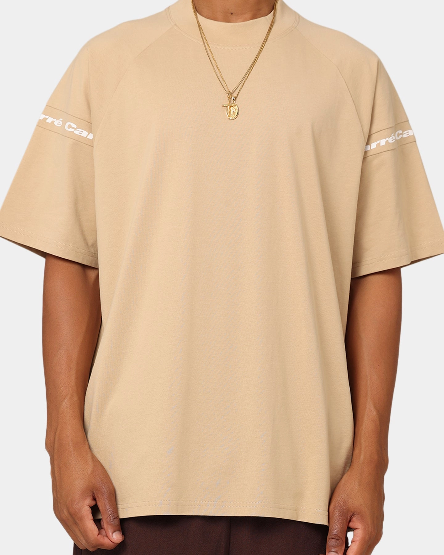 Comfortable And Versatile college Carre Prime Oversized Raglan T-Shirt Stone