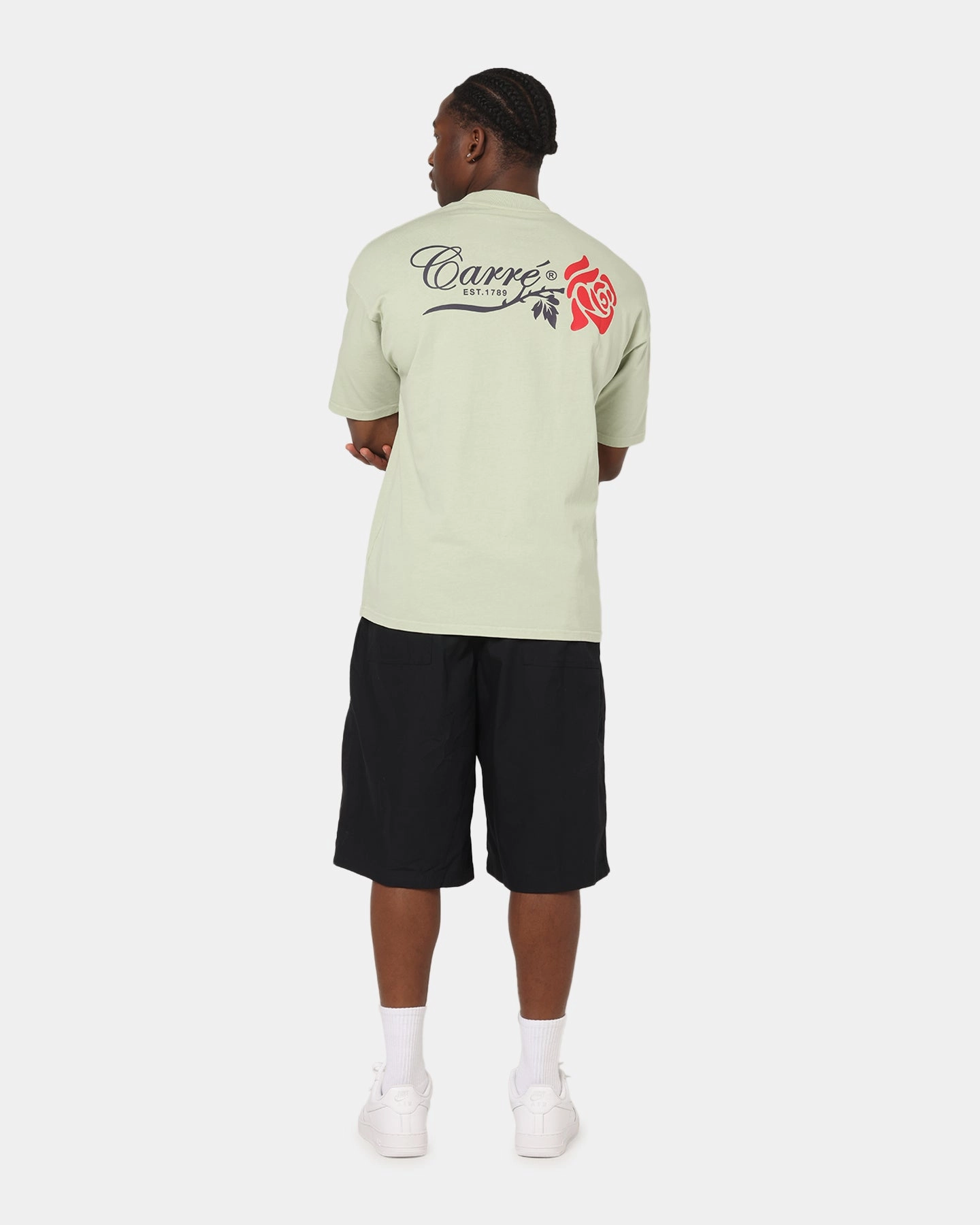 Carre Rara Oversized T-Shirt Sage Classic Color Weekend Fashion