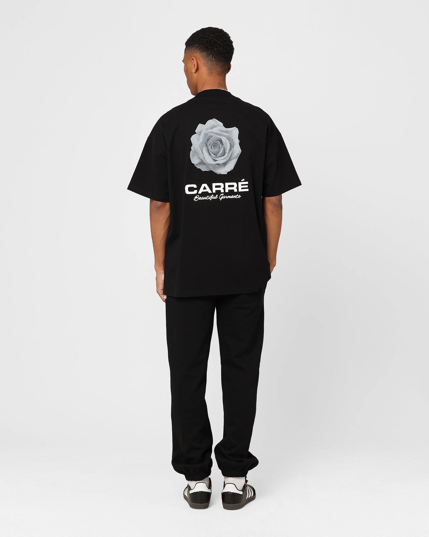 Seasonal Staple Carre RBG Heavyweight Oversized T-Shirt Black