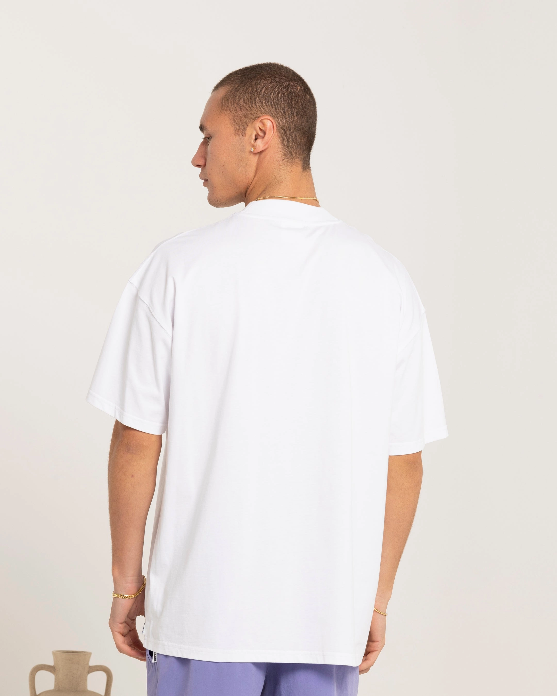 Timeless Style Carre Riviera Oversized T-Shirt White