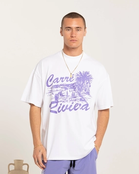 Carre Riviera Oversized T-Shirt White Comfy Fit Layer