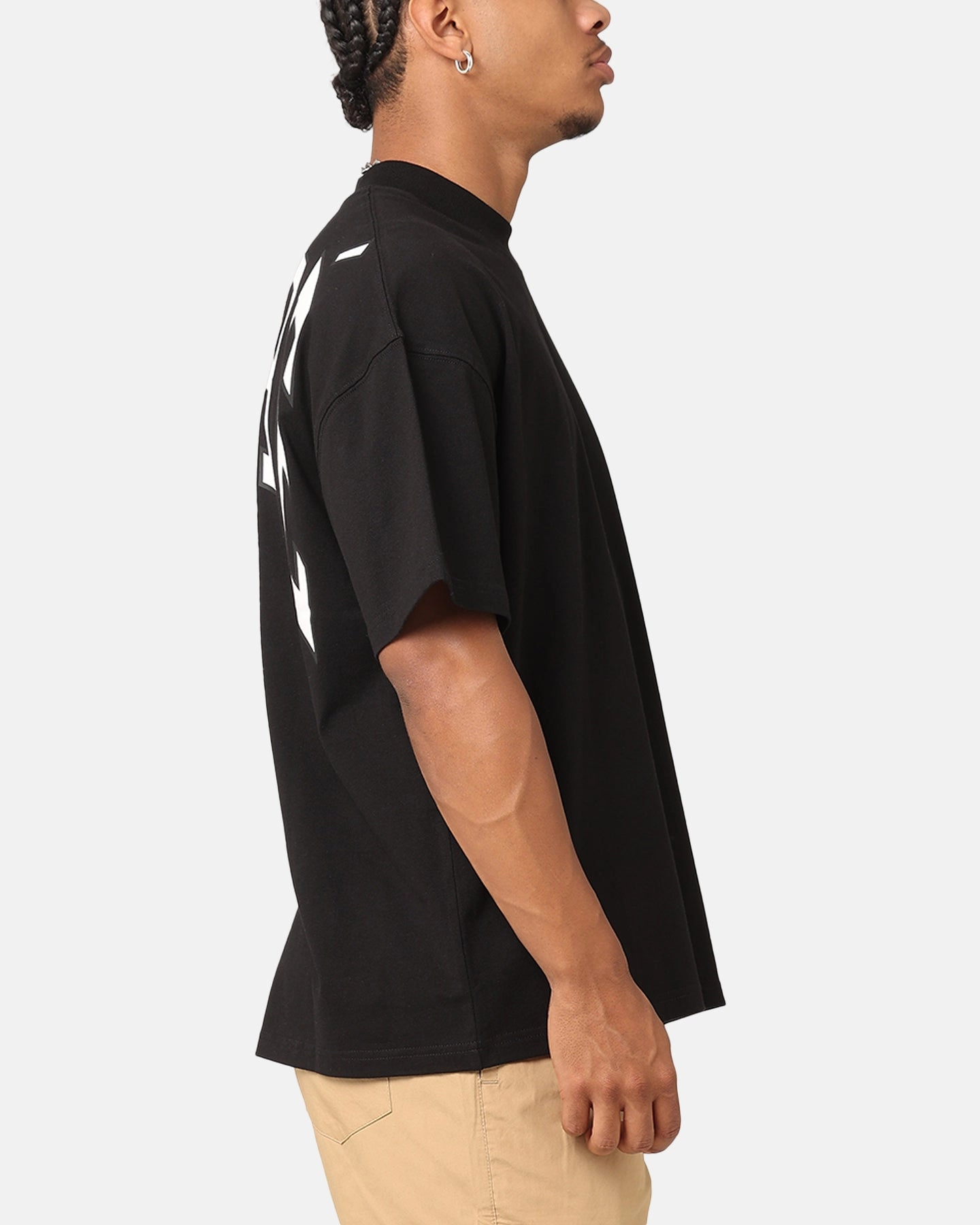 Carre Rose Oversized T-Shirt Black Urban Trend Chilly Day Wear