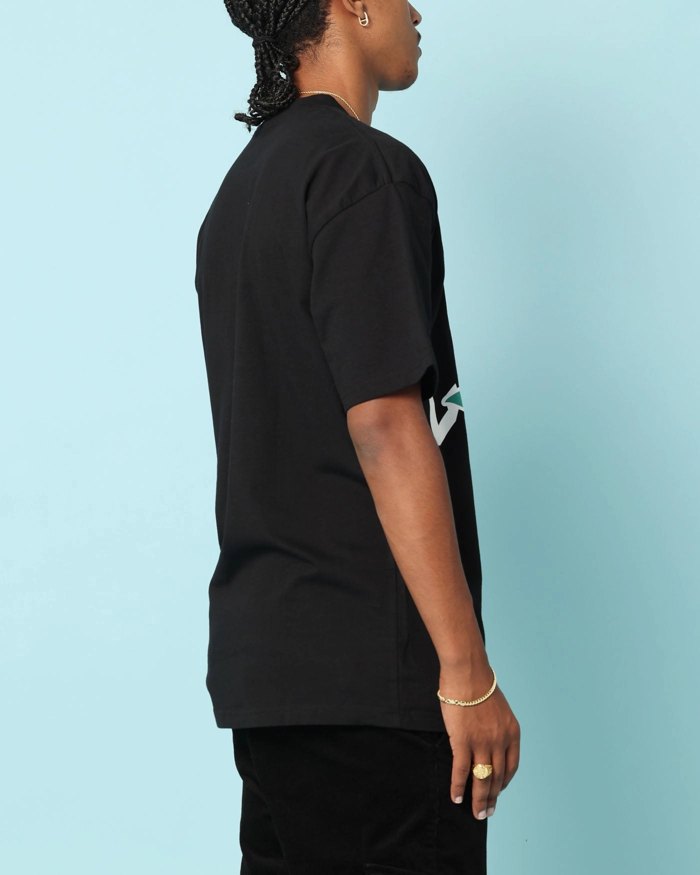 Carre Rosey Oversized T-Shirt Black Simple Chic Thermal Regulation Layer