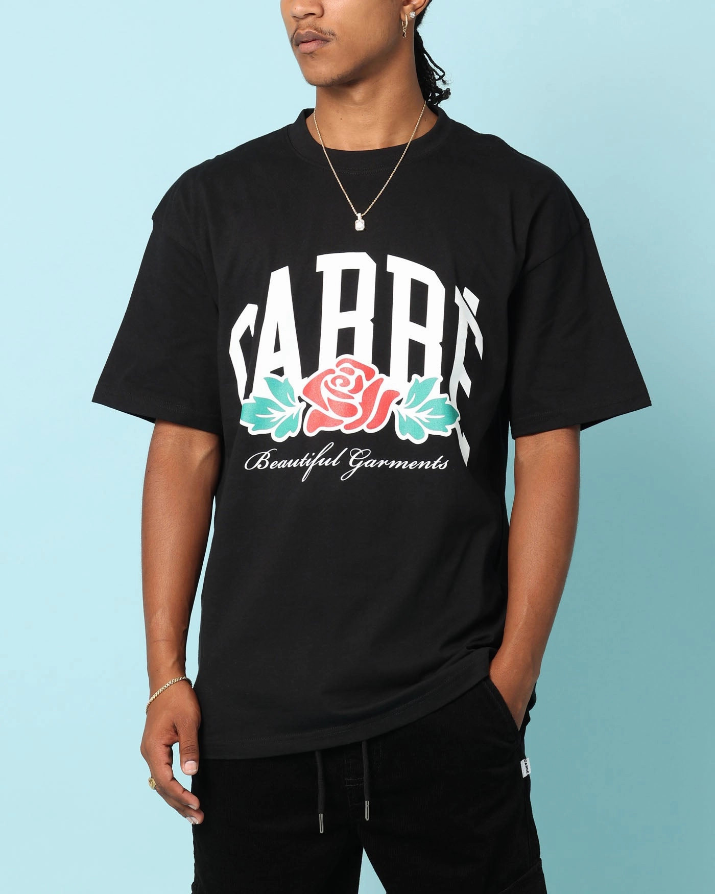Carre Rosey Oversized T-Shirt Black Anti Pilling Treatment