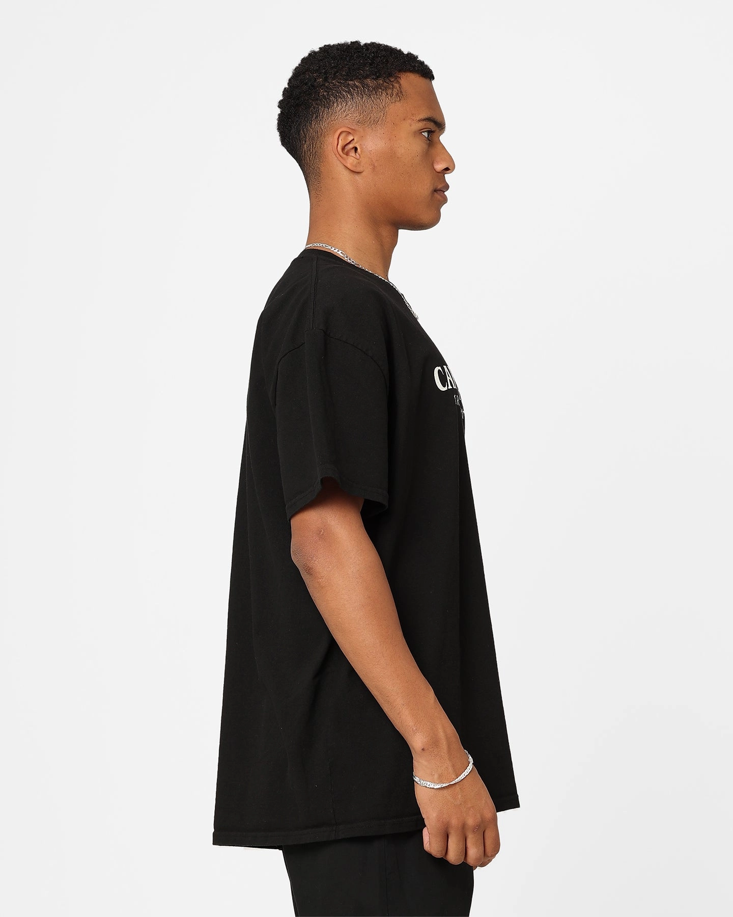 Eco Certified Fiber Carre Rue La Fayette Oversized T-Shirt Black