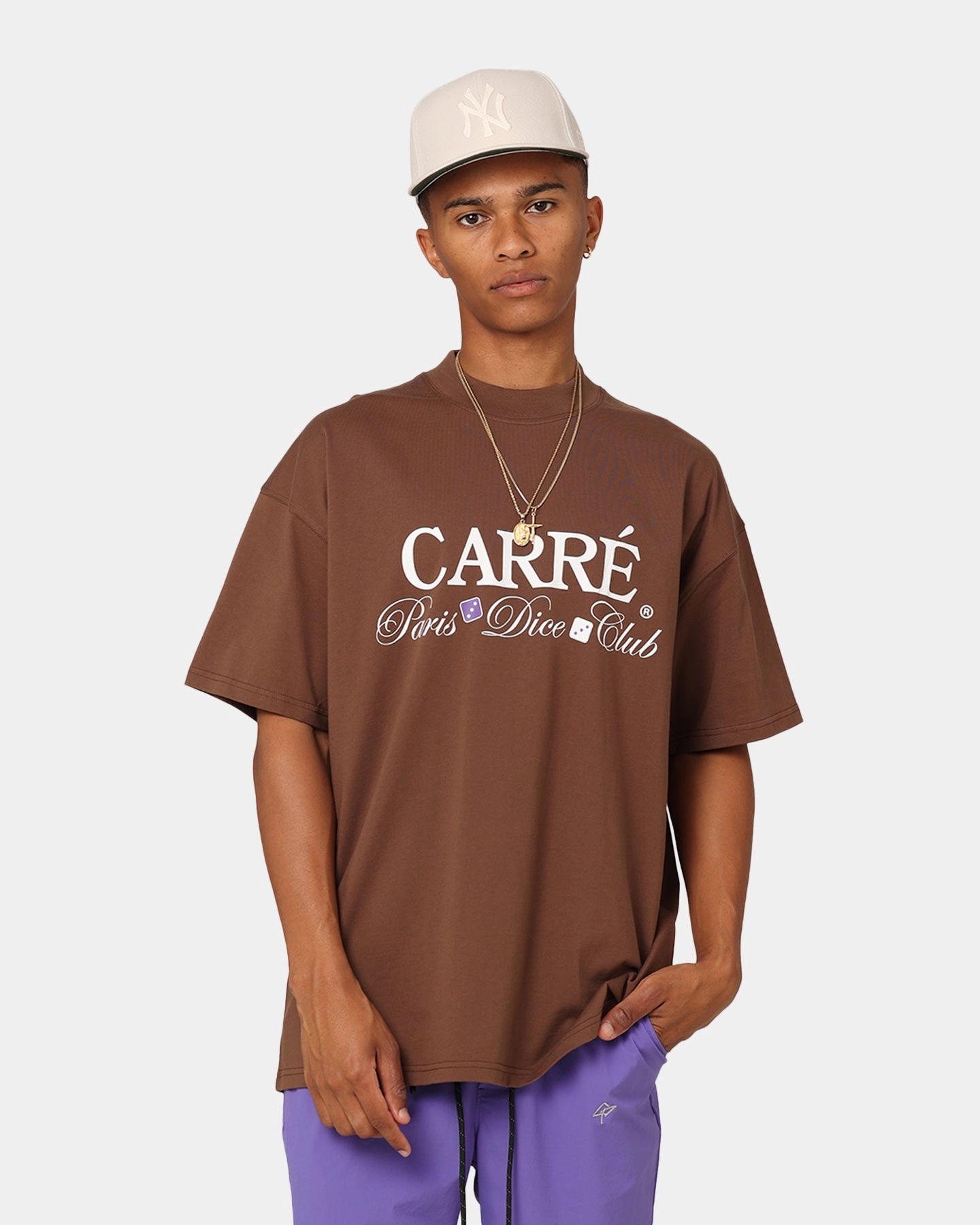 Carre Shooters Oversized T-Shirt Dark Brown Bohemian freedom