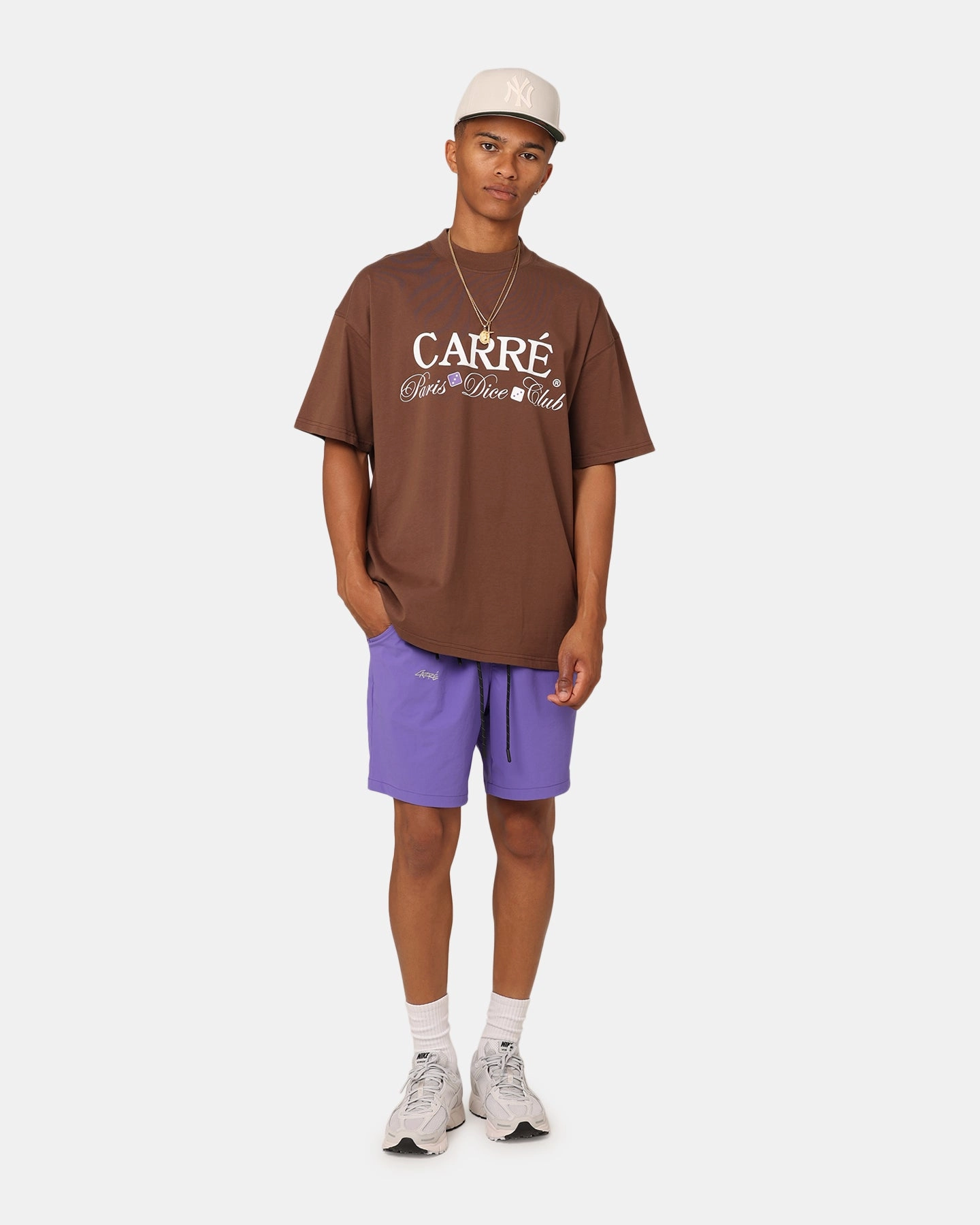 Carre Shooters Oversized T-Shirt Dark Brown Relaxed Outfit Chafe Free Armhole