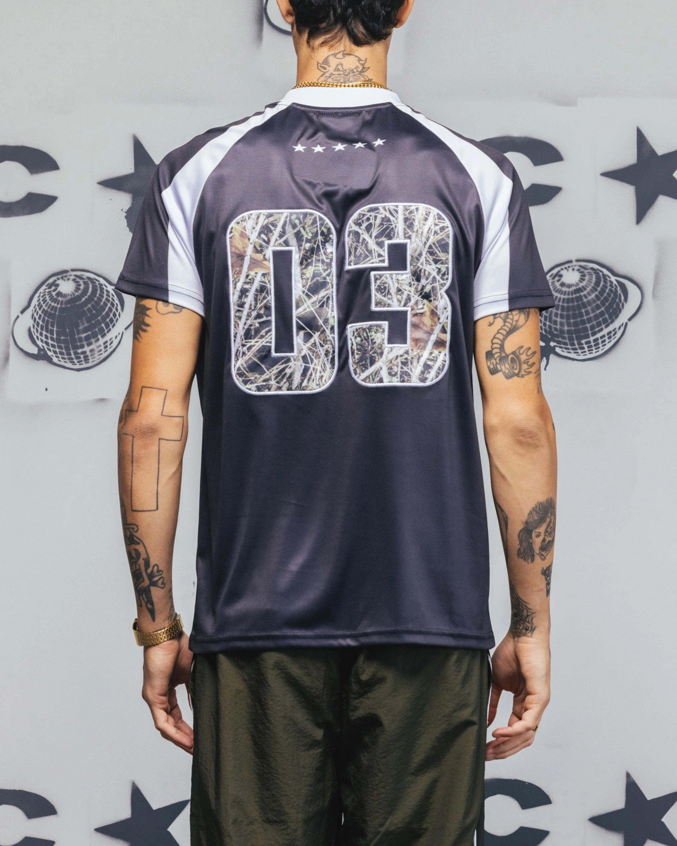 Carre Striker Jersey T-Shirt Black/White Non Chafe Seams