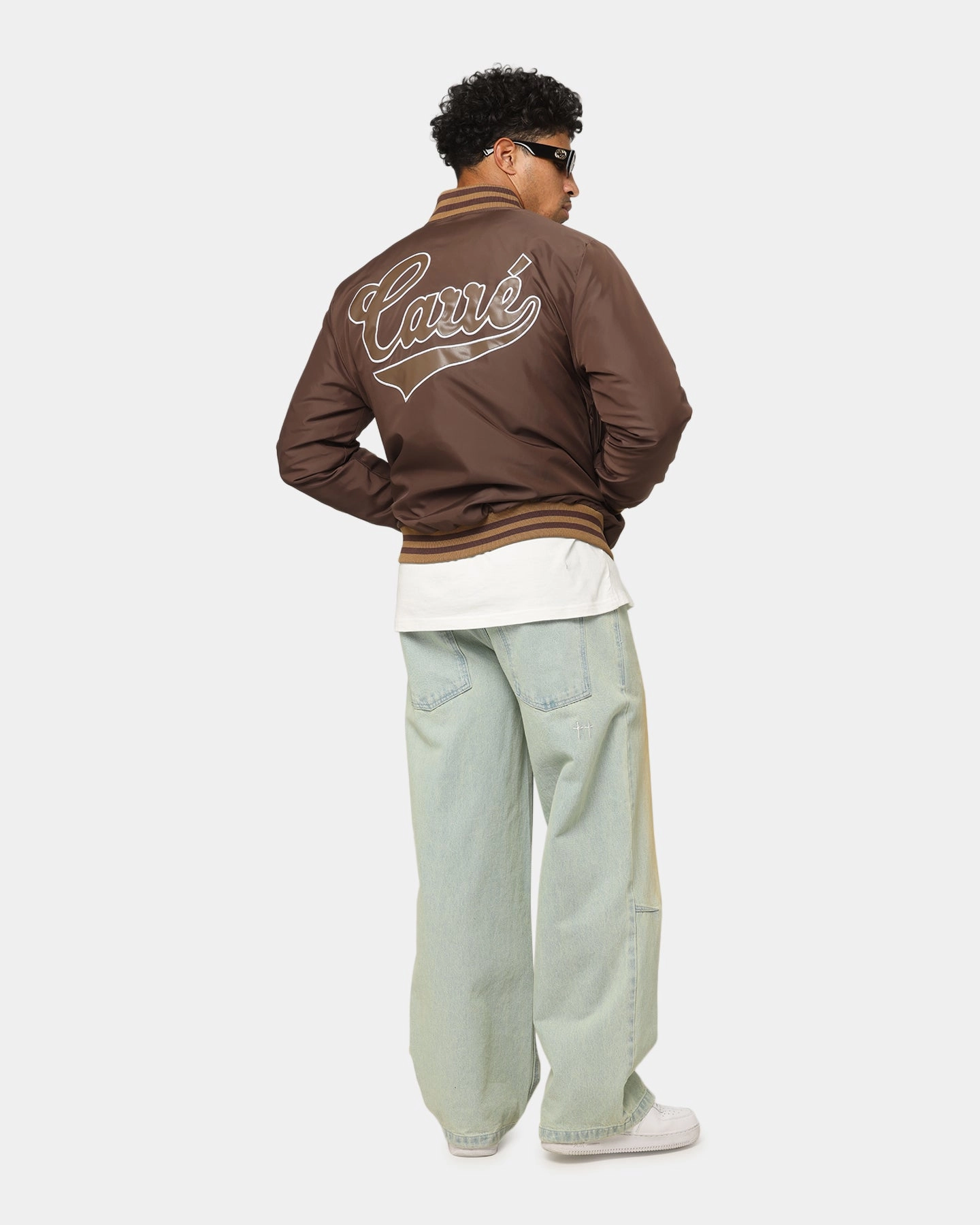 Carre Team Puffer Varsity Jacket Brown Signal Merchandise