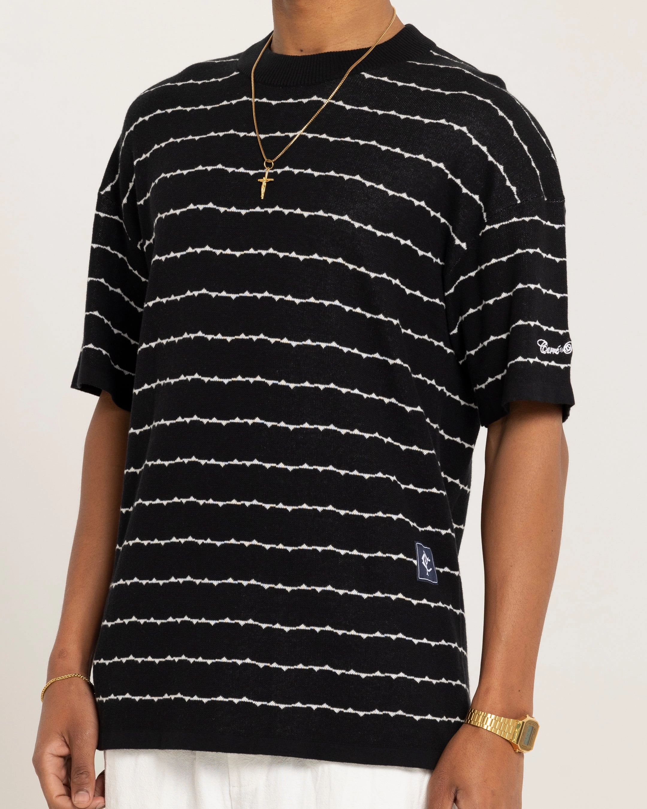 Carre Thorny Oversized T-Shirt Black Functional Style