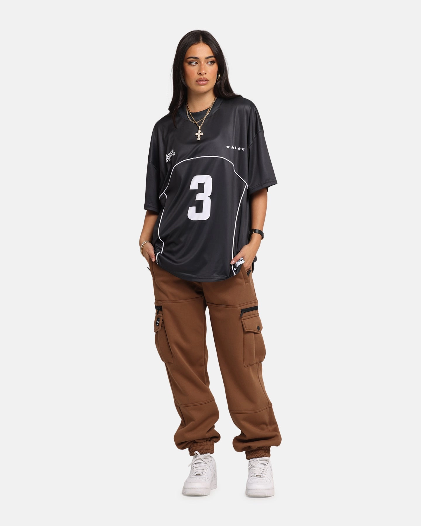 Tough Materials Carre Weathergear Trackpants Washed Brown