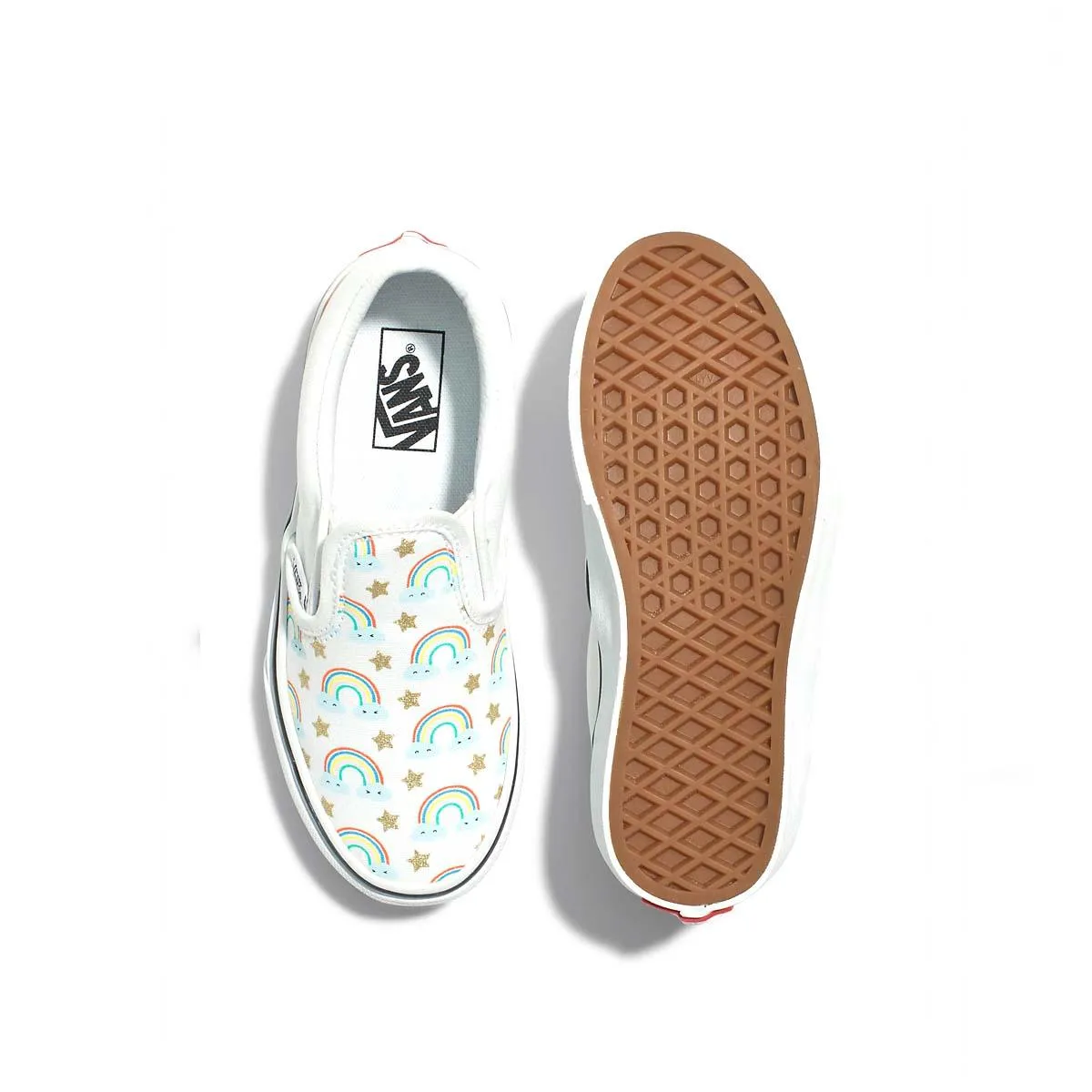 Kid's Classic Slip-On 'Rad Rainbow' Market Show Smile Walk