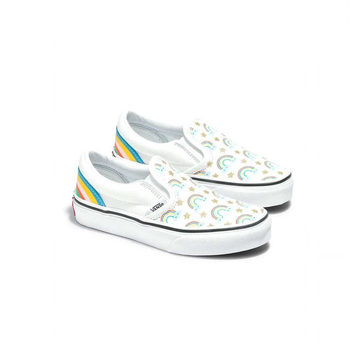 Kid's Classic Slip-On 'Rad Rainbow' straps