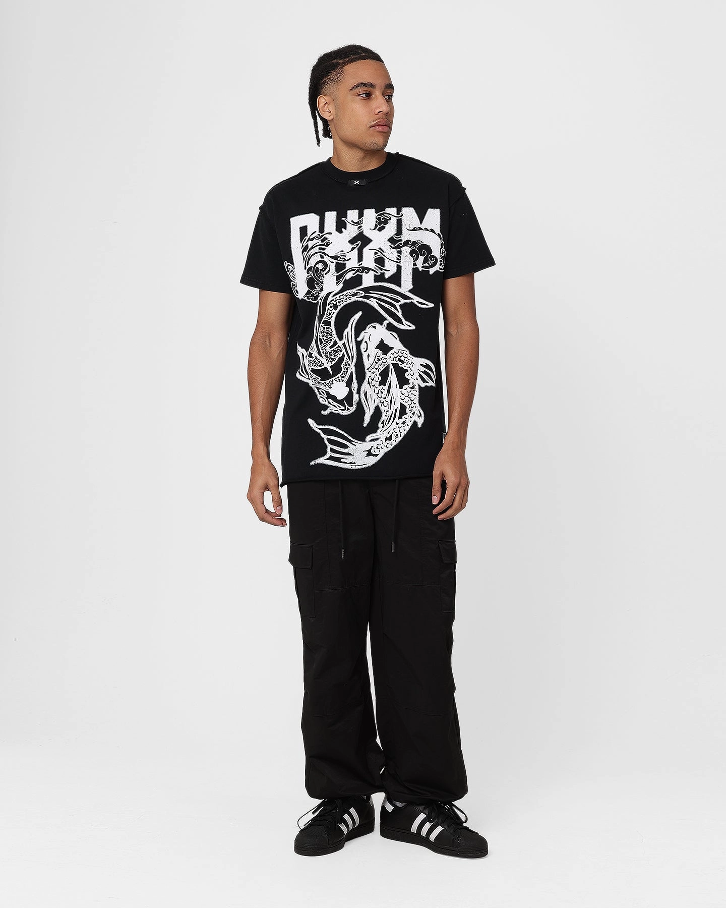 Anti Static Treatment DXXMLIFE Koizen Oversized Vintage T-Shirt Vintage Black