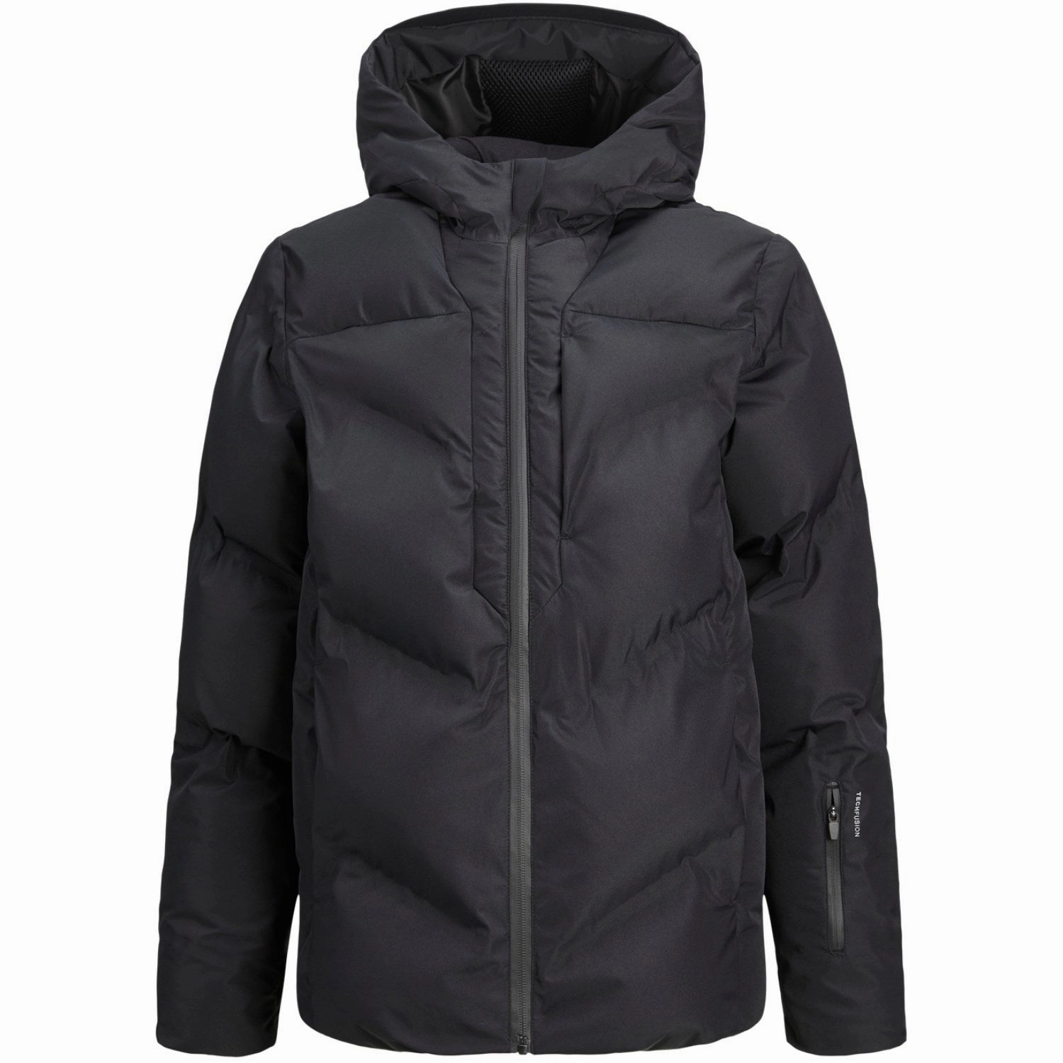 Jack & Jones Junior Black Coslay Heat Quilted Puffer Jacket Comfortable fit