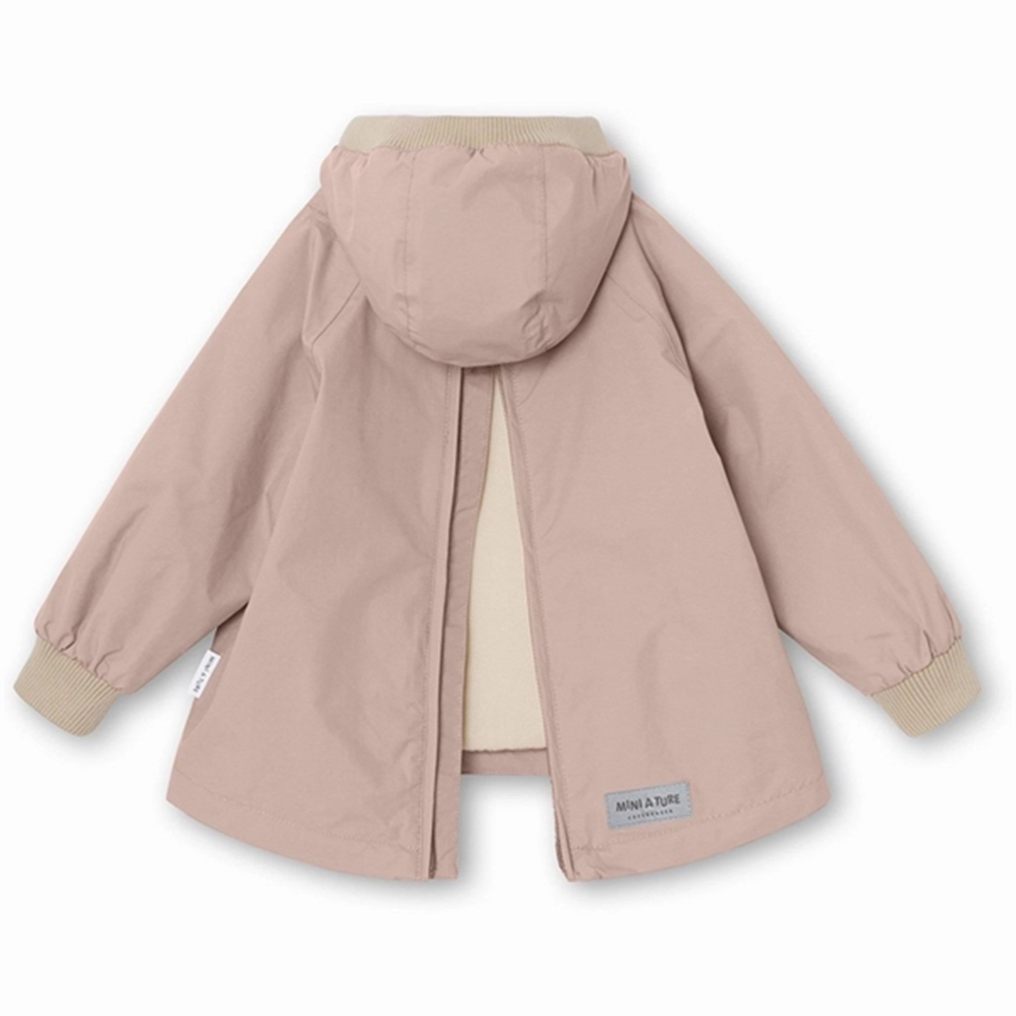 Durable Corrosion Resistant Zippers MINI A TURE Baby Vito Spring Anorak m/Fleece Lining Rose Smoke