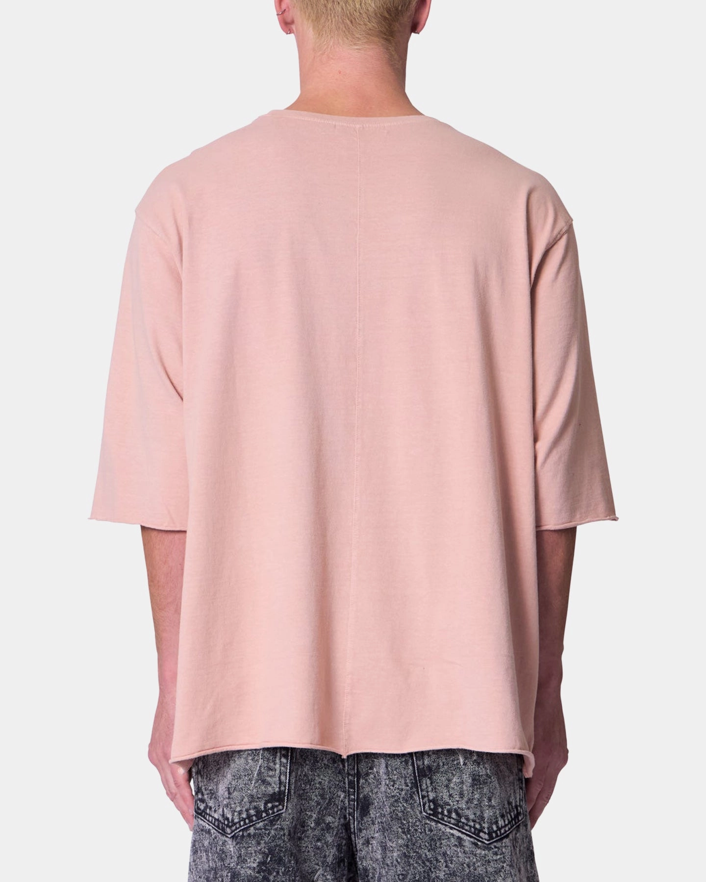 MNML OG Oversized T-Shirt Pink Midweight Knit EasyCareFabric