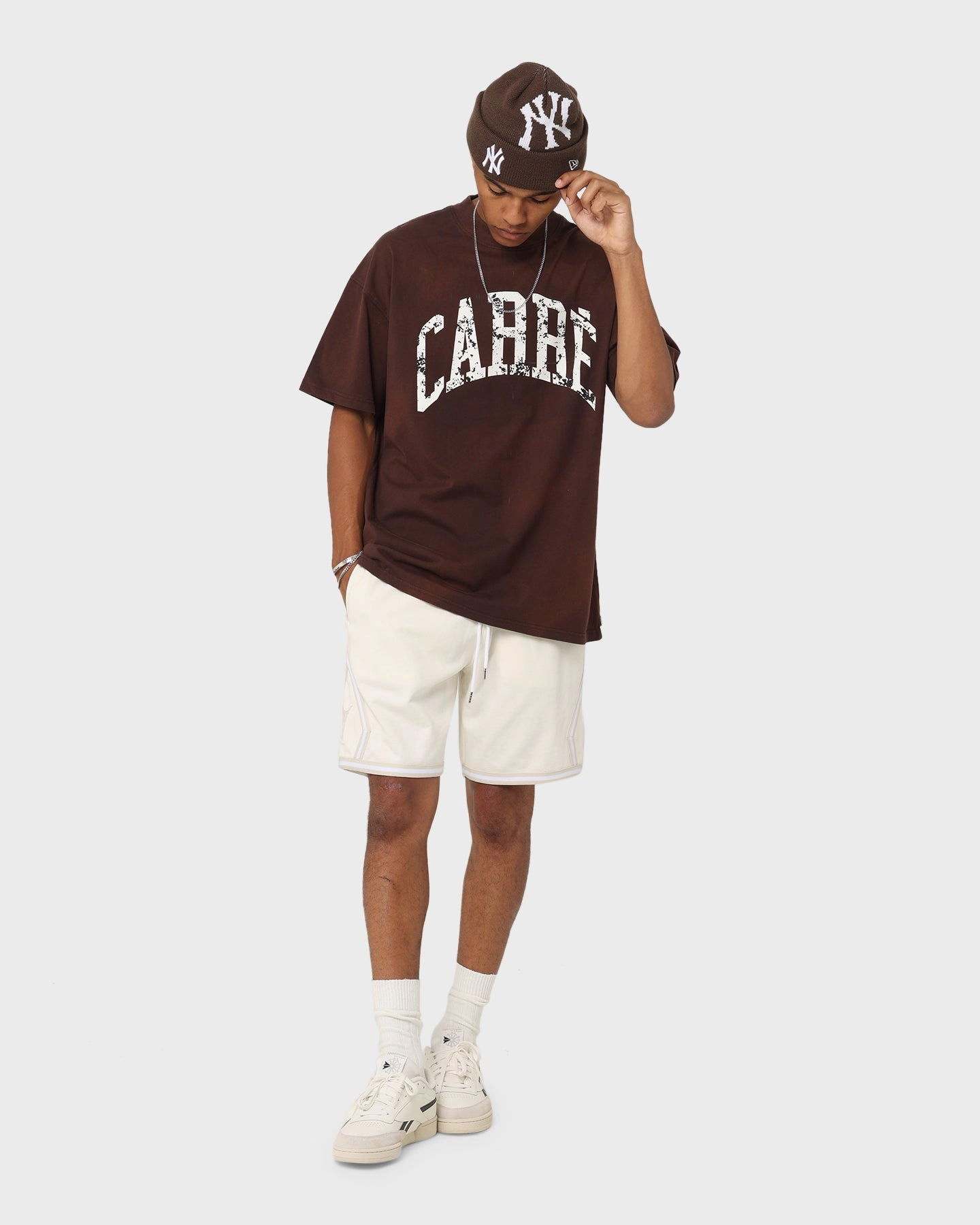 Regular fit normality Carr?? Arch Oversized T-Shirt Washed Brown