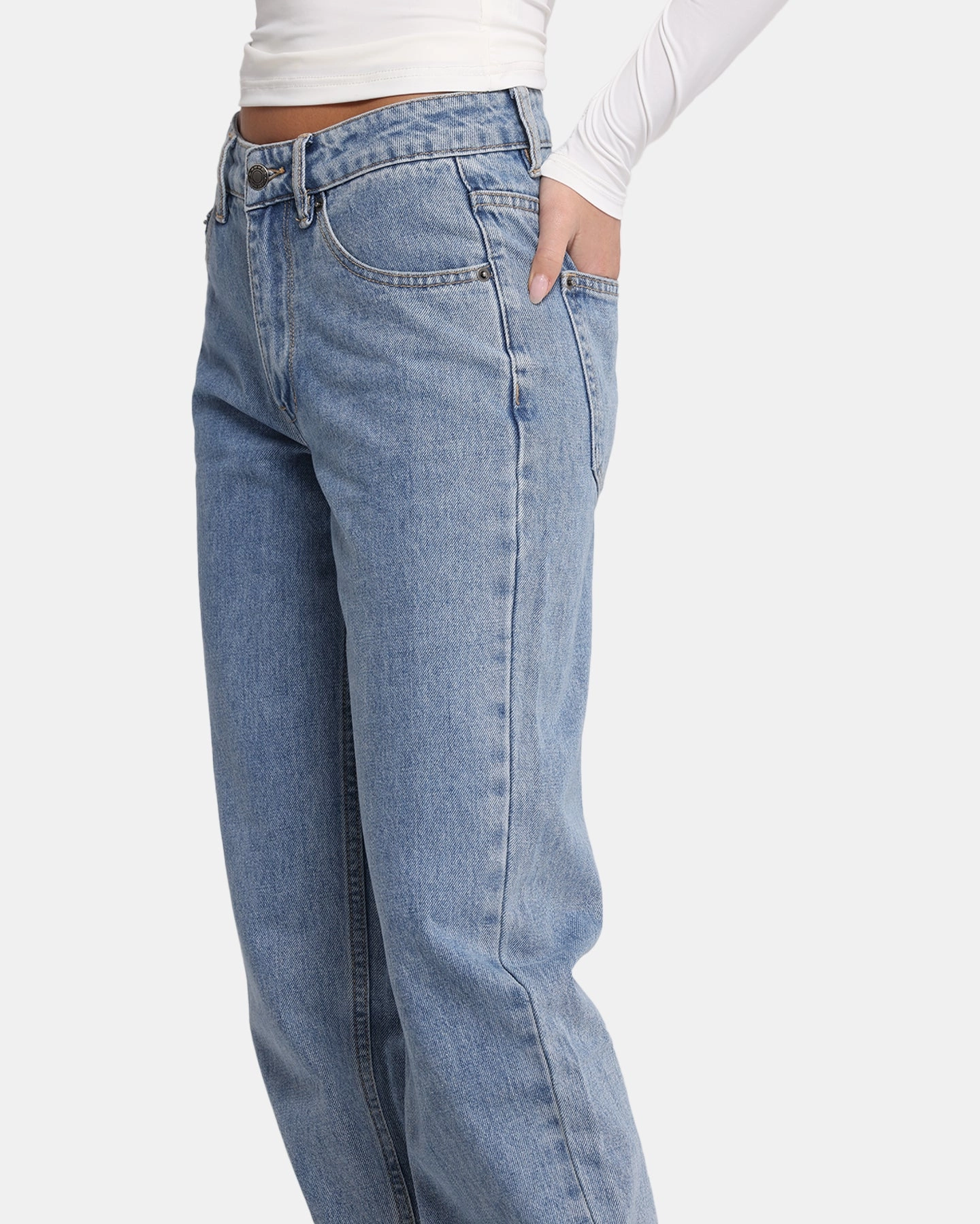 Essential Comfort XXIII Women's High Rise Relaxed Jeans Blue Denim