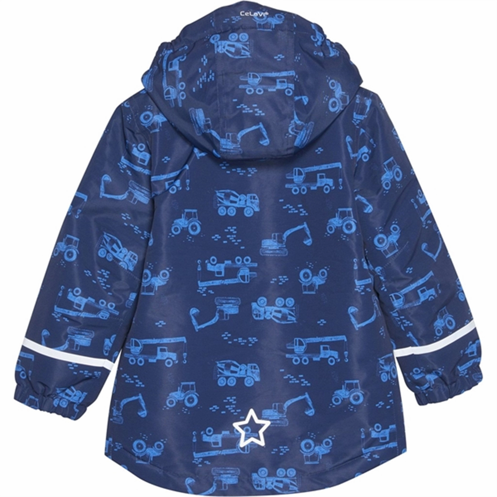 Clean Jacket Detail Seamless Shoulder Construction CeLaVi Winter Jacket Pageant Blue