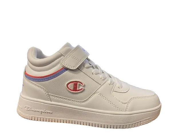 Champion scarpa sneakers alta da donna Rebound 2.0 Mid S11468 WW006 bianco corallo lilla running - club
