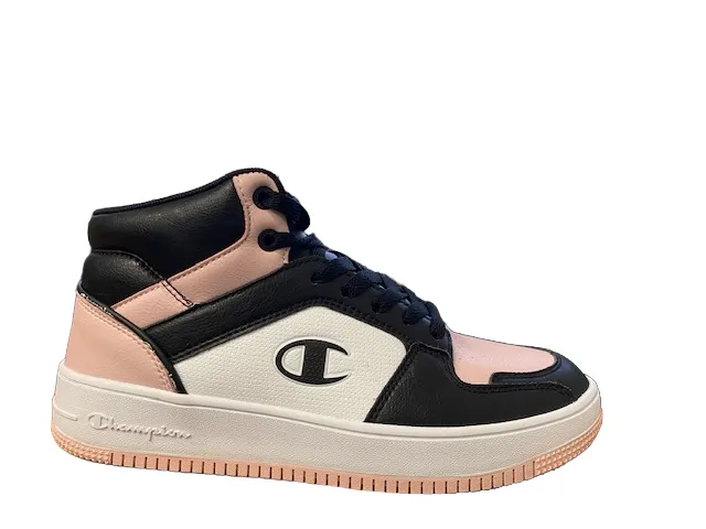 Champion Scarpa sneakers alta da donna Rebound 2.0 Mid S11471 KK001 nero bianco rosa outdoor - only shoes
