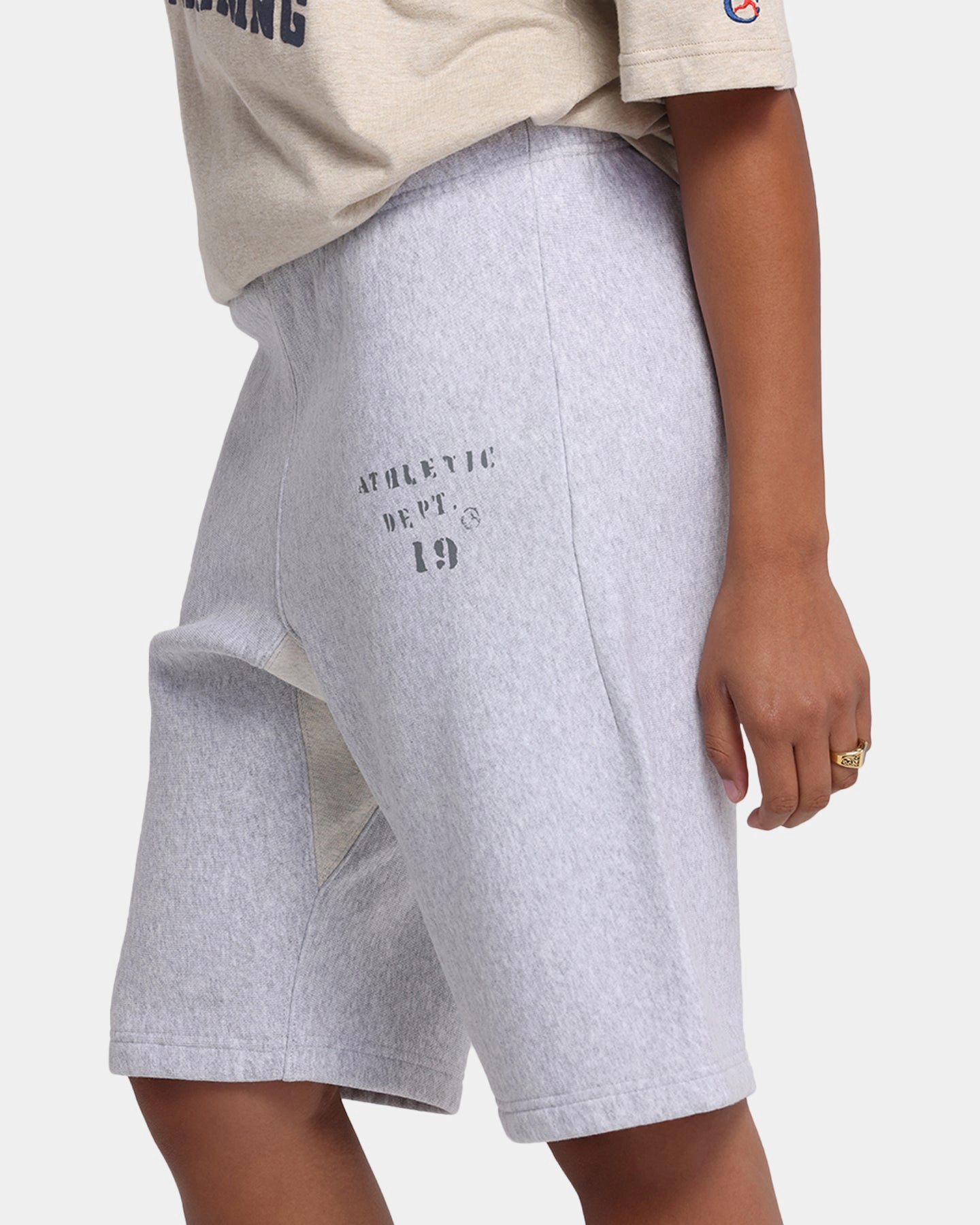 Champion 50's RW Fleece Shorts Oxford Grey Heather Professional Wear