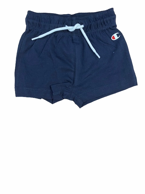Champion completino da Bimbo Legacy American maglietta e pantaloncino 306303 BL501 NNY blu High Density Knit