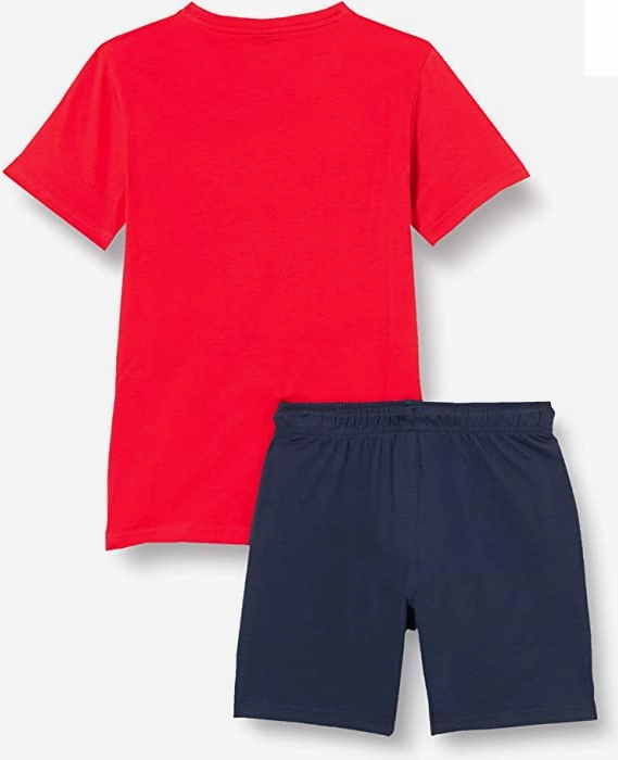 Champion completino da ragazzo Legacy Graphic T-shirt   Bermuda 306314 RS046 HRR red-navy Simple Comfort Wear waterproof