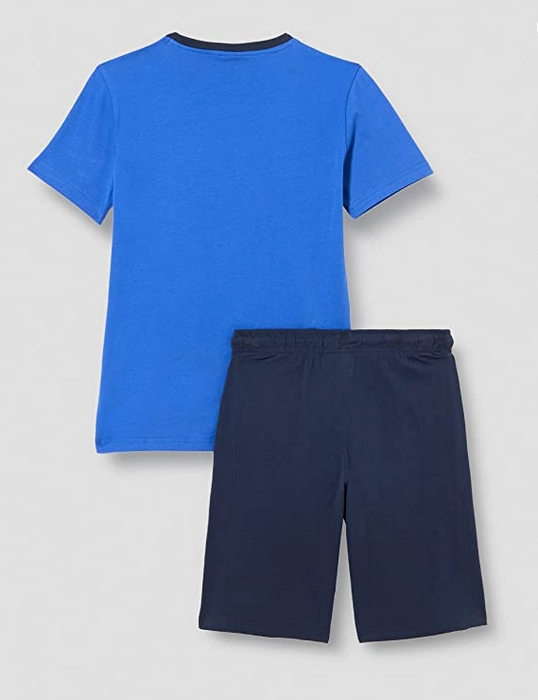 Flexible Neckband Champion completino da ragazzo Legacy Graphic T-shirt   Bermuda 306315 BS071 ETR bluette-navy