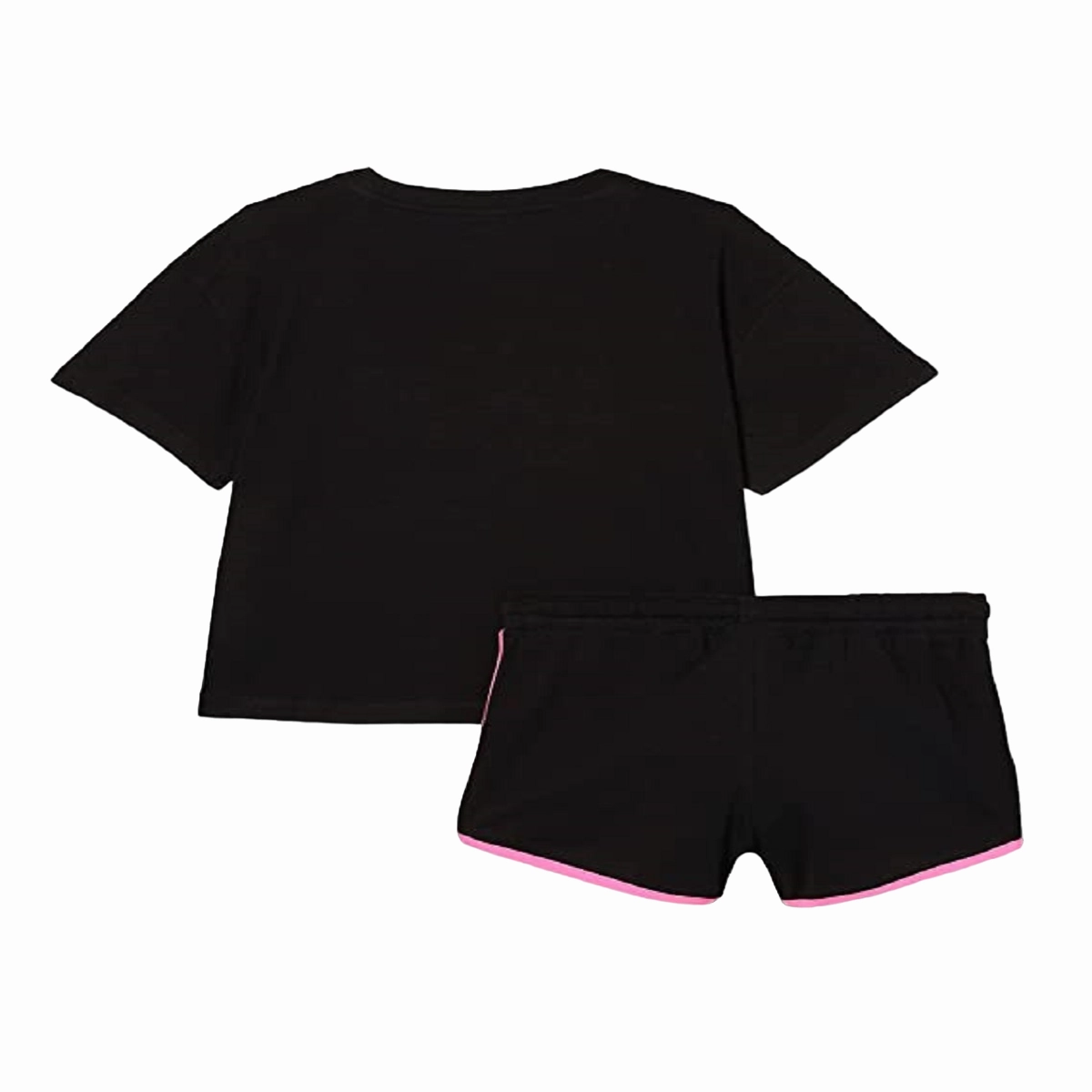 Casual Style Athletic Stretch Champion Completo da bambina e ragazza Legacy Fun Club Thirt e Short 404678 KK001 NBK nero
