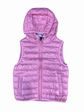 Champion Gilet con cappuccio Unisex da ragazza Legacy Outdoor Light Small Logo 306486 PS074 SPK pink Indication Hike