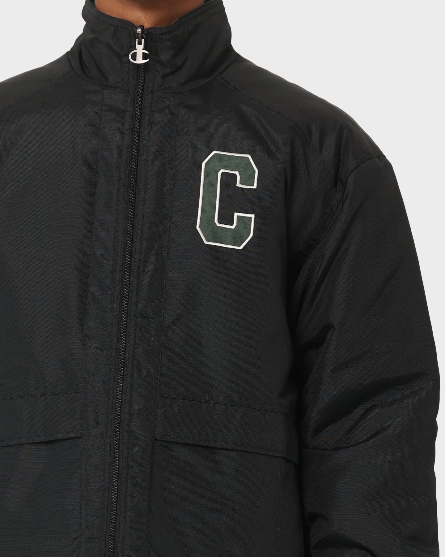 Barrier Seam Construction Champion LFS Parker Puffer Jacket Black