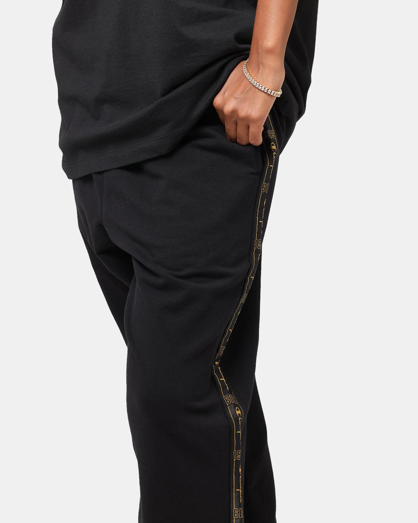 Premium Look Multi Purpose Champion Lux Taping Joggers Black