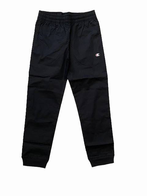 Champion Pantalone sportivo da ragazzo in Popeline Legacy American Classics-Cotton Stretch 404614 KK001 NBK nero All-day Comfort