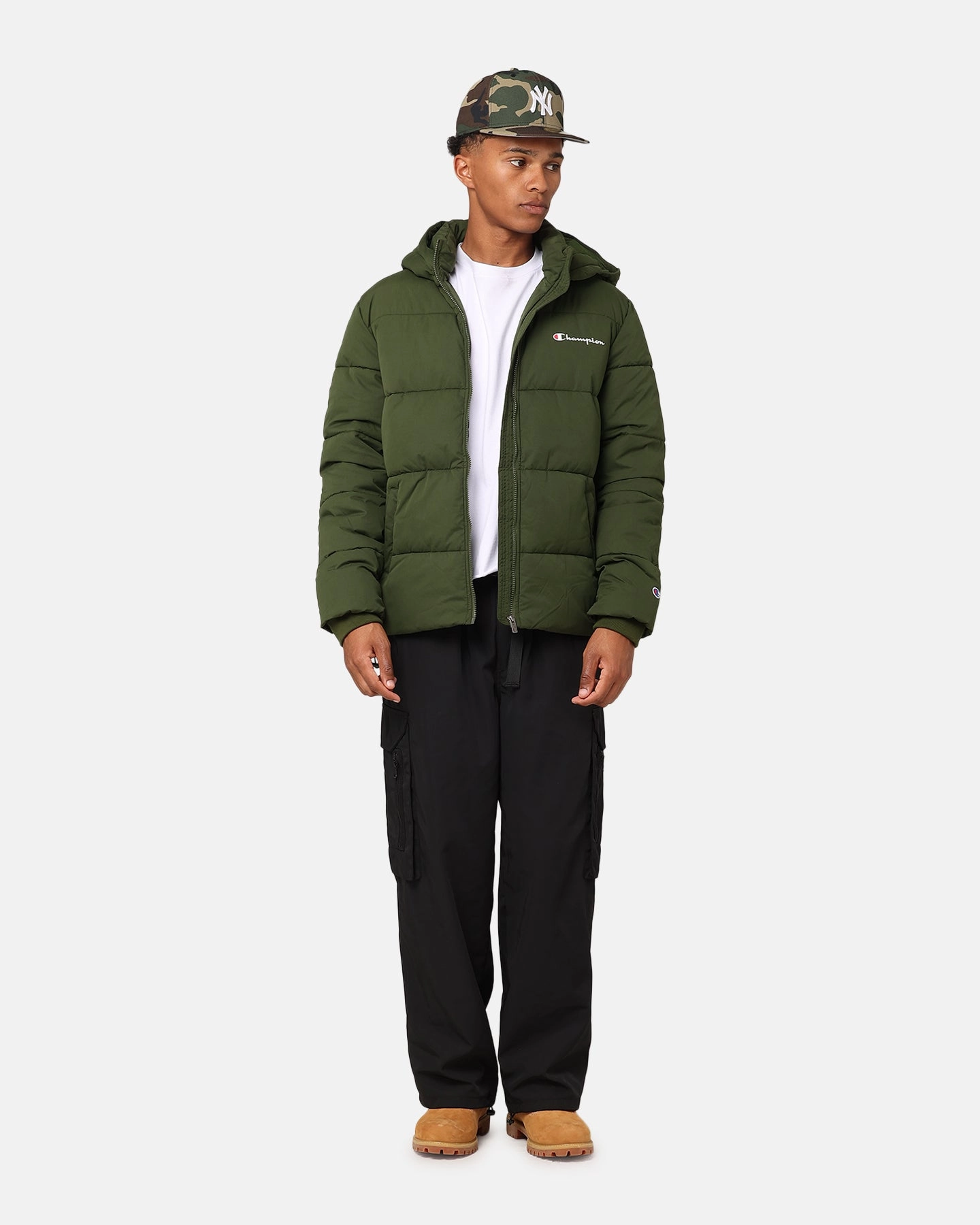 Champion Rochester Athletic Puffer Jacket Young Night Trendy
