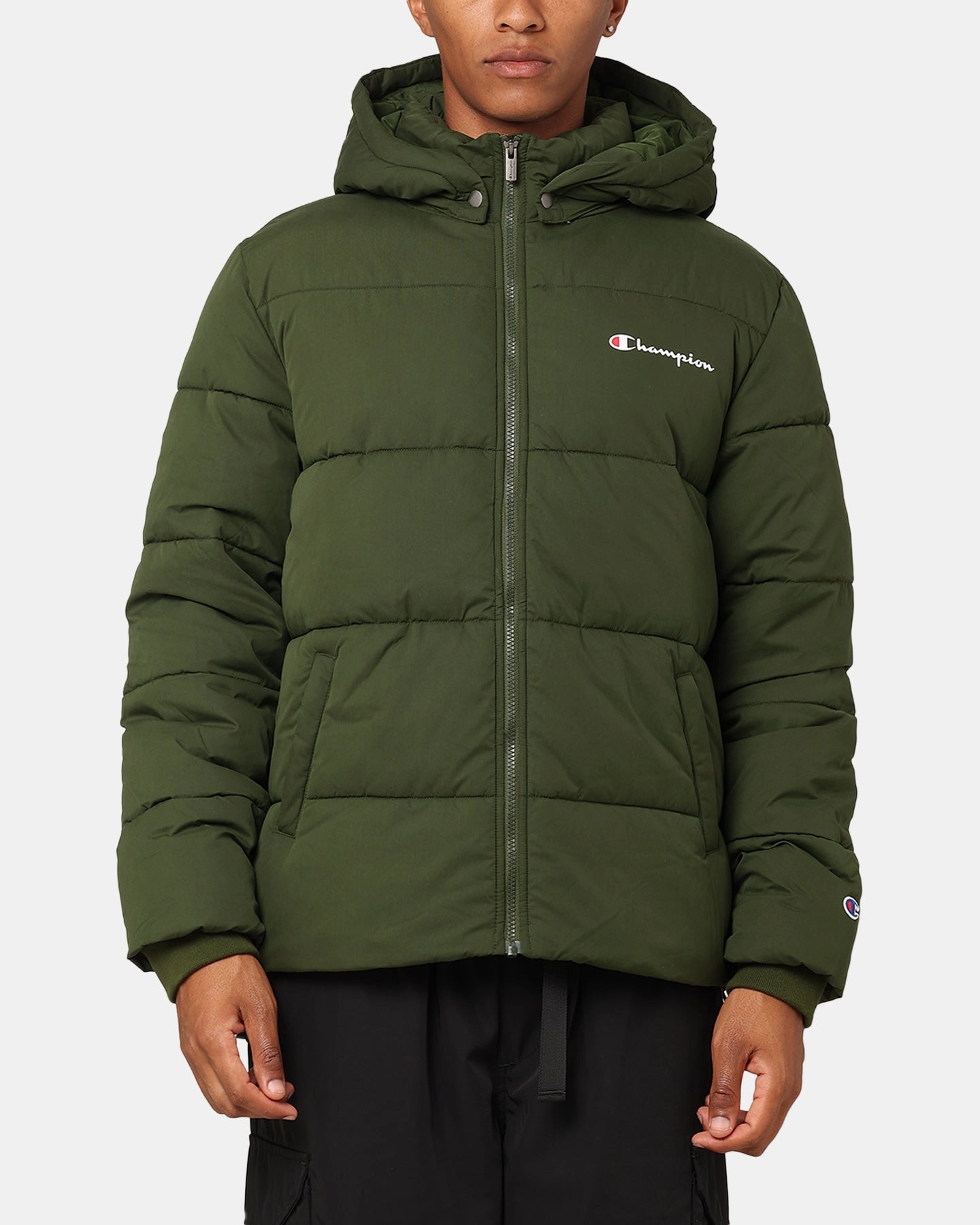 HiddenStorage Champion Rochester Athletic Puffer Jacket Young Night
