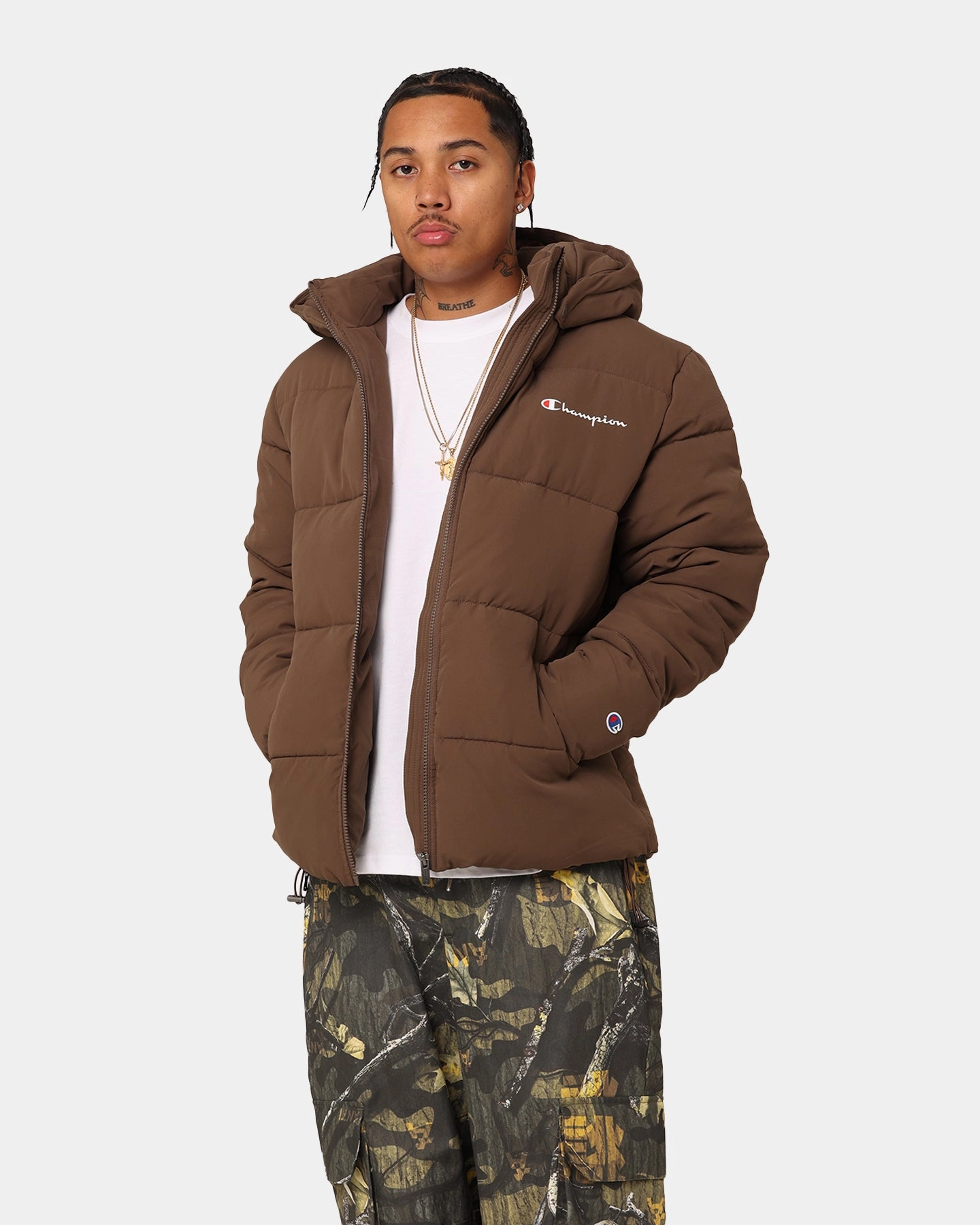 Champion Rochester Puffer Jacket Espresso Martini Notebook