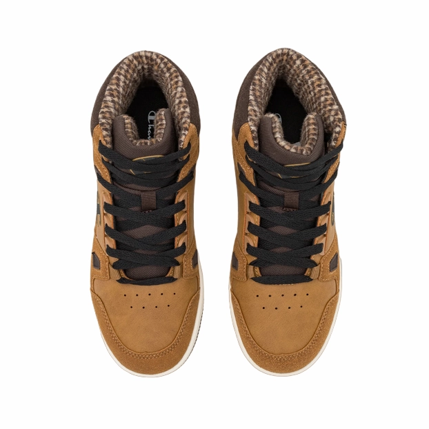 Champion scarpa sneakers alta da ragazzo Rebound Mid Winterized S32719 YS008 giallonero religious - event running gear