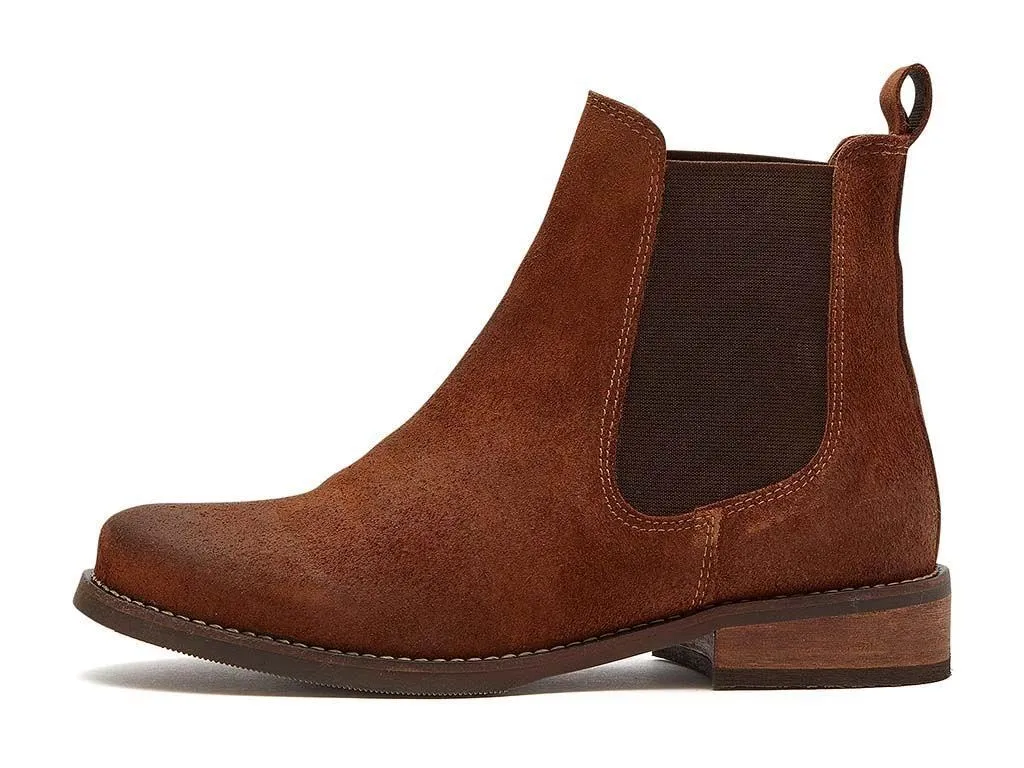 Chatham Women's Arlington Premium Suede Chelsea Boots in 3 Colour Options 3 to 8