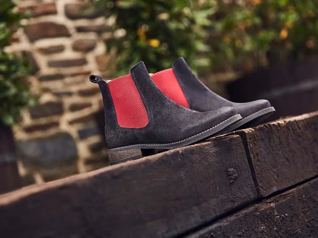 Chatham Women's Arlington Premium Suede Chelsea Boots in 3 Colour Options 3 to 8