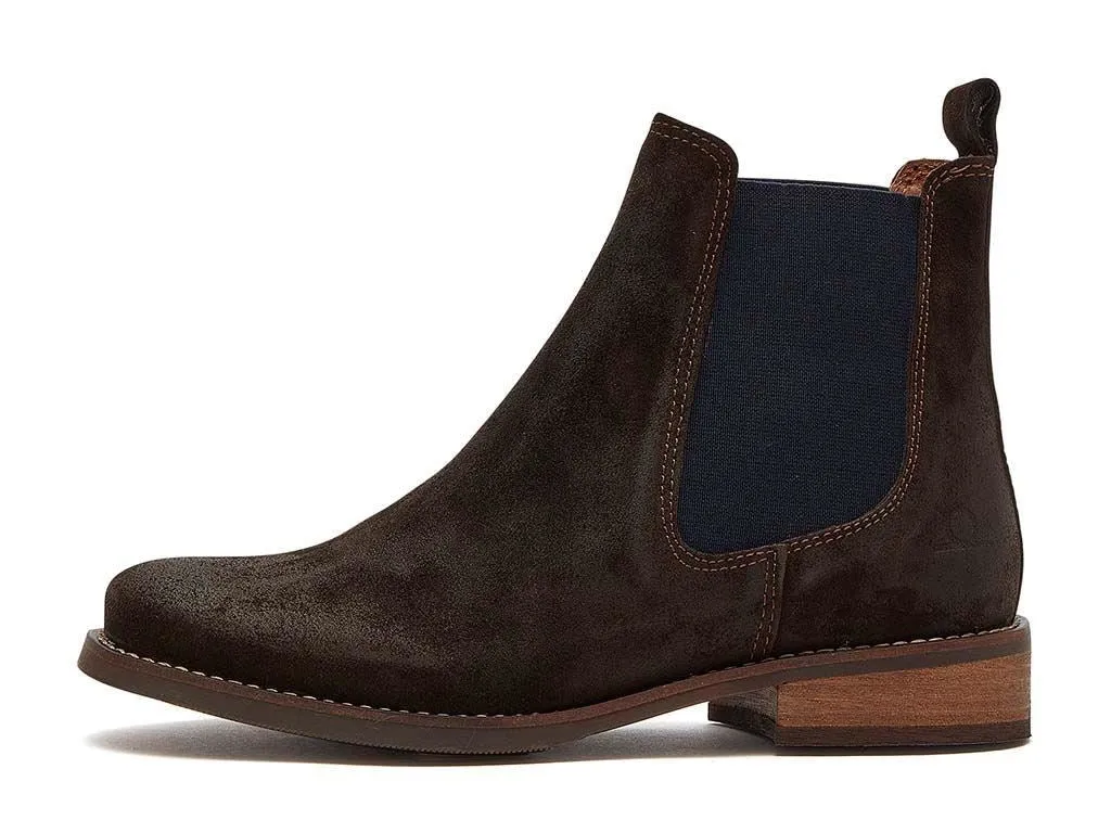 Chatham Women's Arlington Premium Suede Chelsea Boots in 3 Colour Options 3 to 8