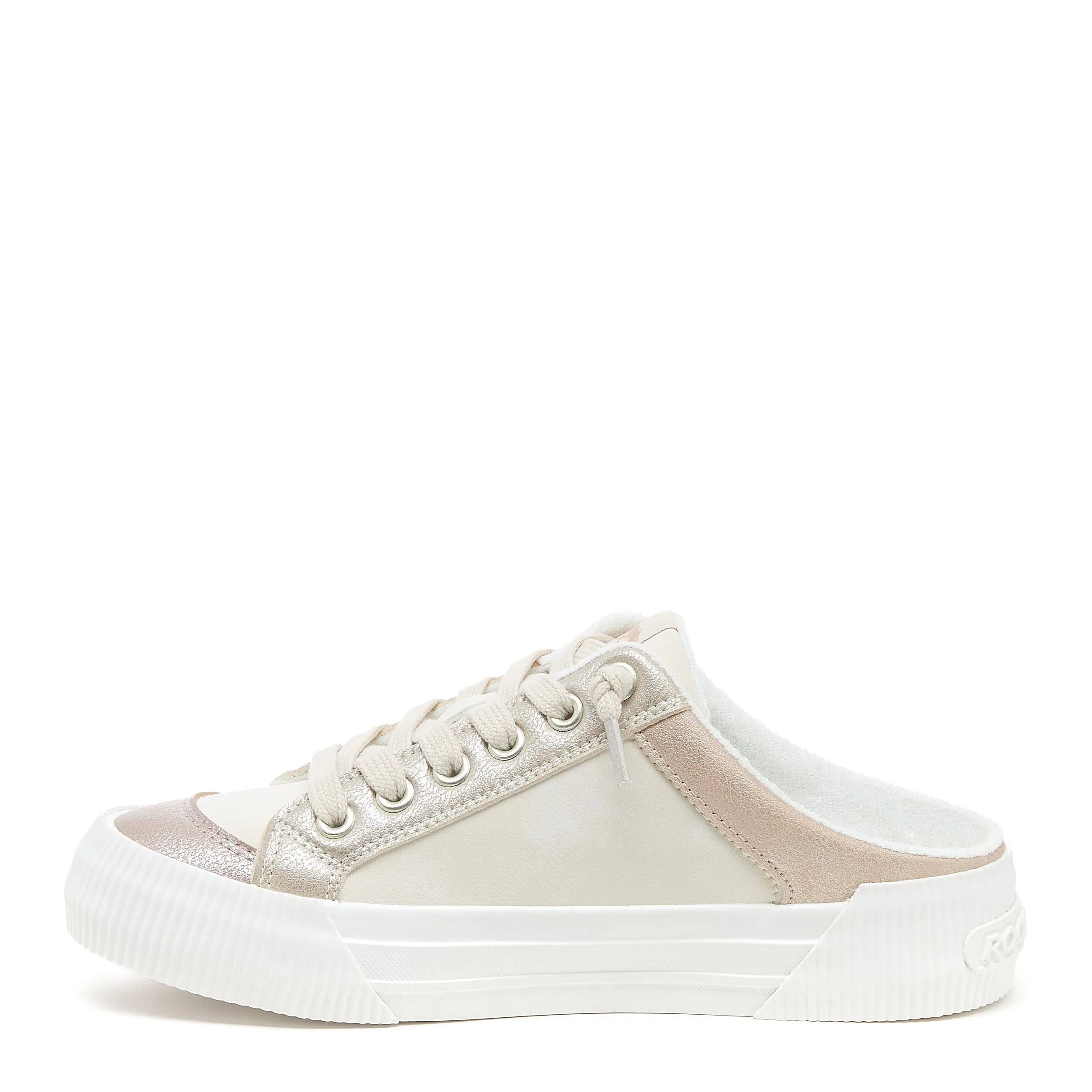 Cheery Bronze Color Block Mule Sneaker