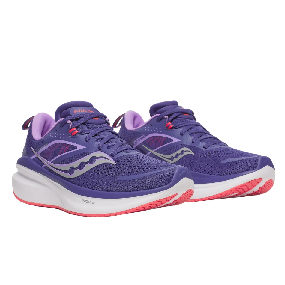Road Tested Saucony Women's Omni 22 Running Shoes in Marine/Crocus - Online Exclusive