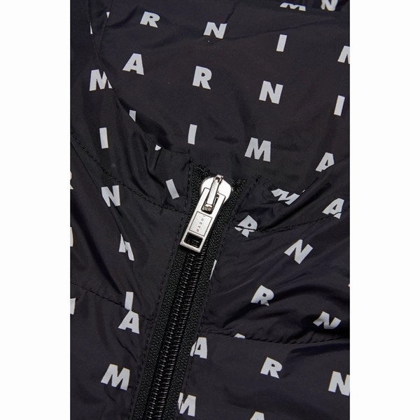 Marni Black Jacket Flex Fit Design ZipperClosure
