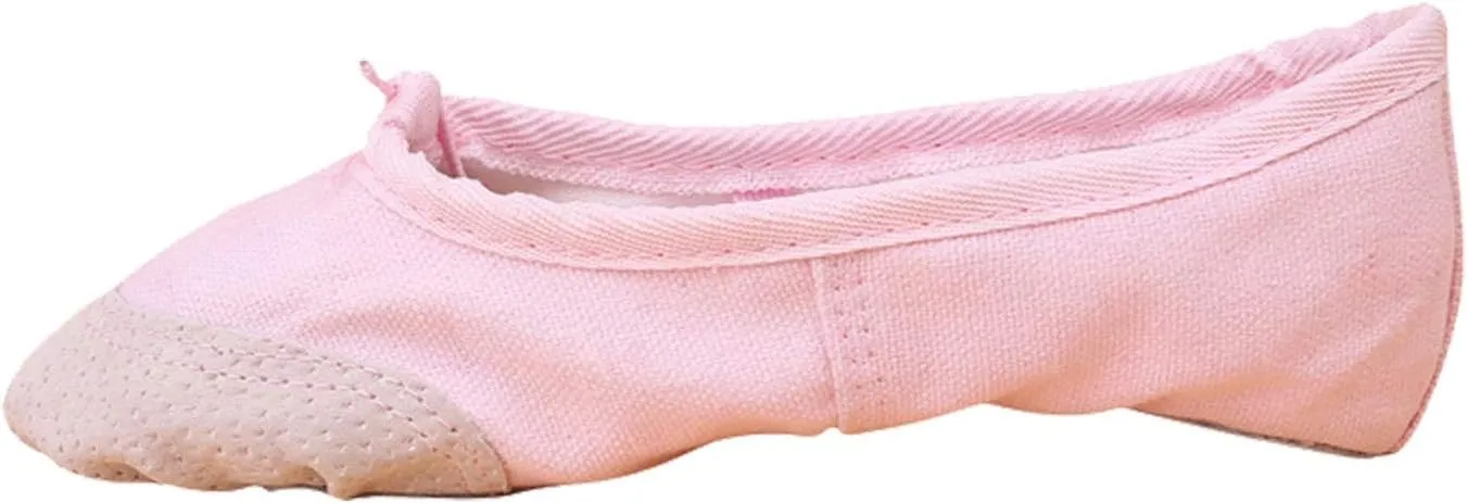 Children Casual Shoes Dance Sole Canvas Elastic Band Girls Split Flats Shoes Gymnastics Ballet Shoes Baby Shoes