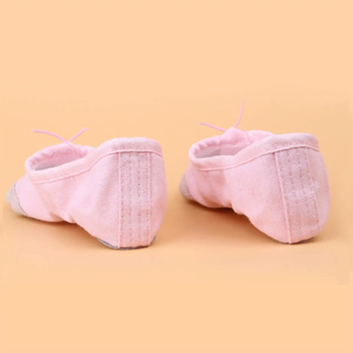 Children Casual Shoes Dance Sole Canvas Elastic Band Girls Split Flats Shoes Gymnastics Ballet Shoes Baby Shoes