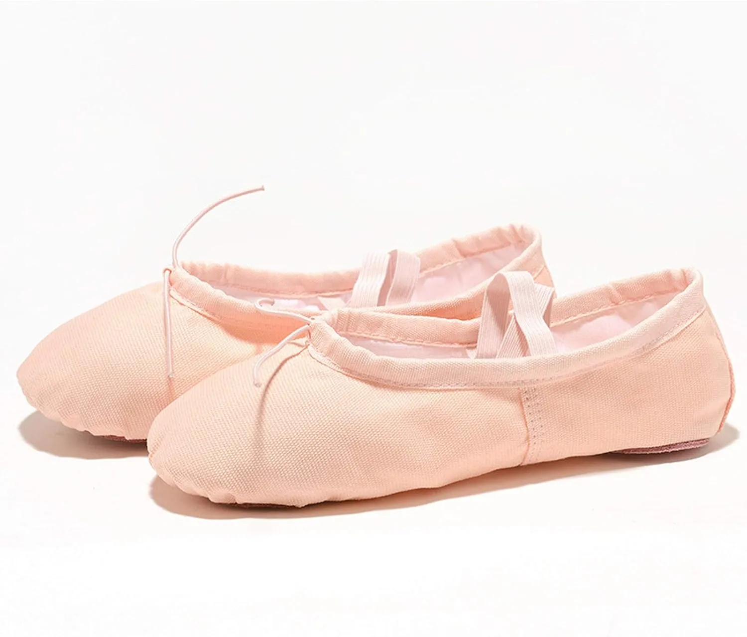 Children Casual Shoes Dance Sole Canvas Elastic Band Girls Split Flats Shoes Gymnastics Ballet Shoes Baby Shoes